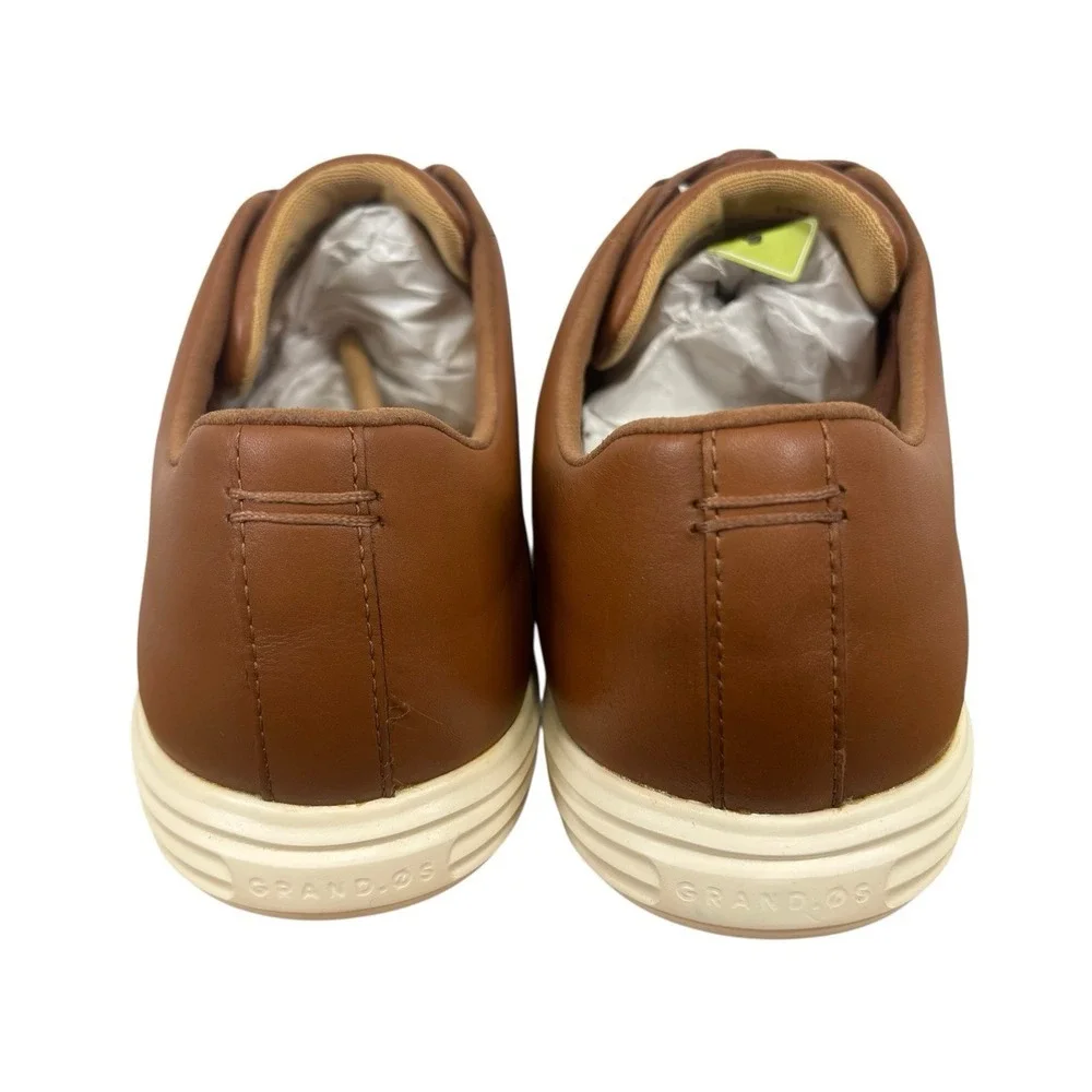 Cole Haan Men's Grand Crosscourt‎ II Sneaker Cognac Brown Leather Casual Sz 13 - Picture 5 of 12